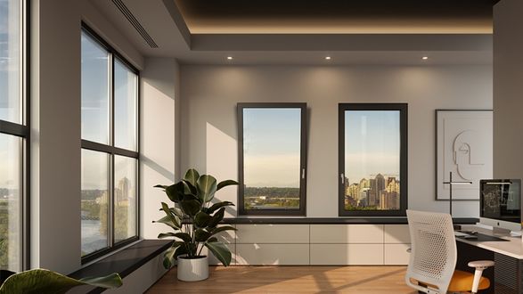 Alumil Hinged Insulated System Smartia S61 Windows-doors Systems