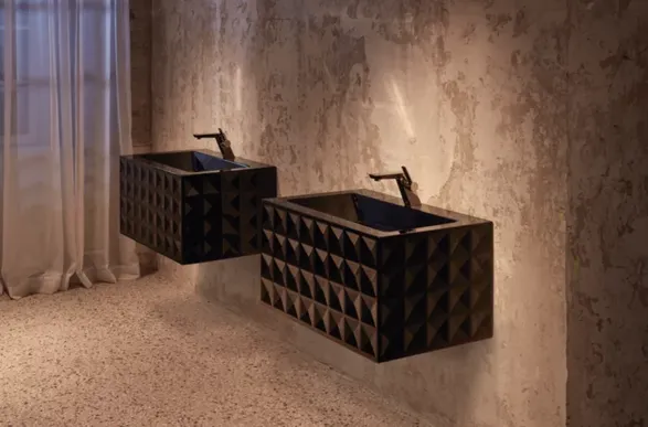 Bette BetteLoft Ornament Wall-mounted, 4 rows Washbasin
