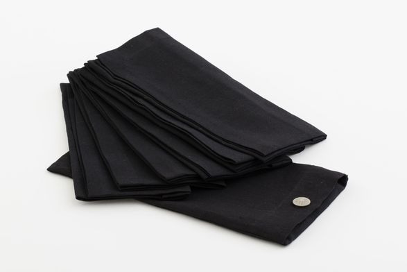 Flamant Phills, Placemat, Black, Set Of 6