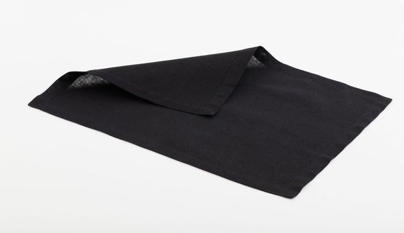 Flamant Phills, Placemat, Black, Set Of 6