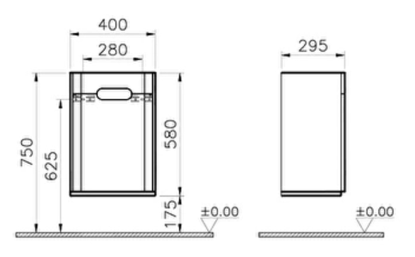 Vitra Sento Medium Unit - 40 cm Bathroom Furniture