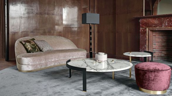 Opera Contemporary Kathy Bean Shaped Sofa