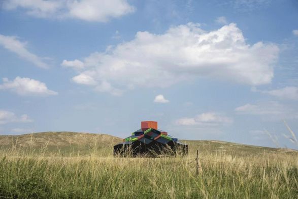 Modern Mongolian Ger Installation