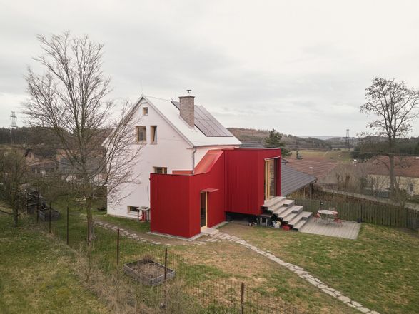 House With A Red Addition