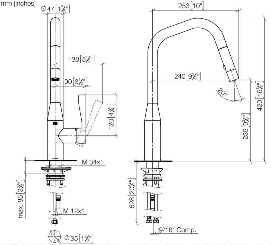 Dornbracht Sync Kitchen Fittings