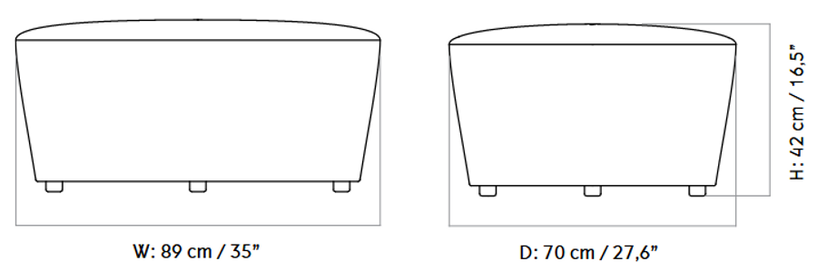 Menu Cairn Pouf