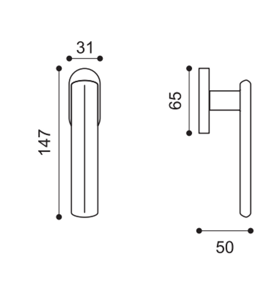 Manital Matrice Door Handle