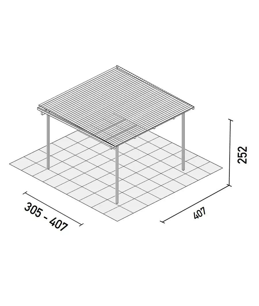 Unopiu Pergola Meridienne In Polycarbonate