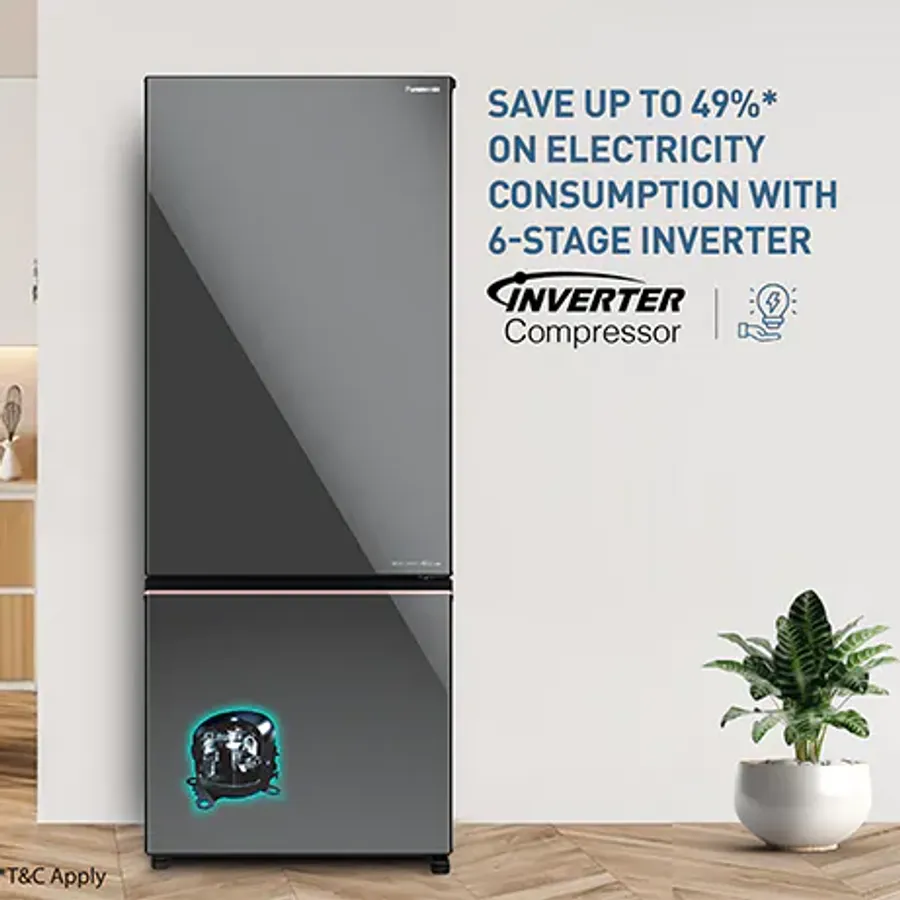 Panasonic 450l 2 Star Prime Convertible 6-stage Smart Inverter Frost-free Refrigerator