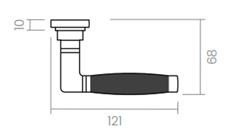Groel Chérie Lever Handle Set On An Oval Backplate