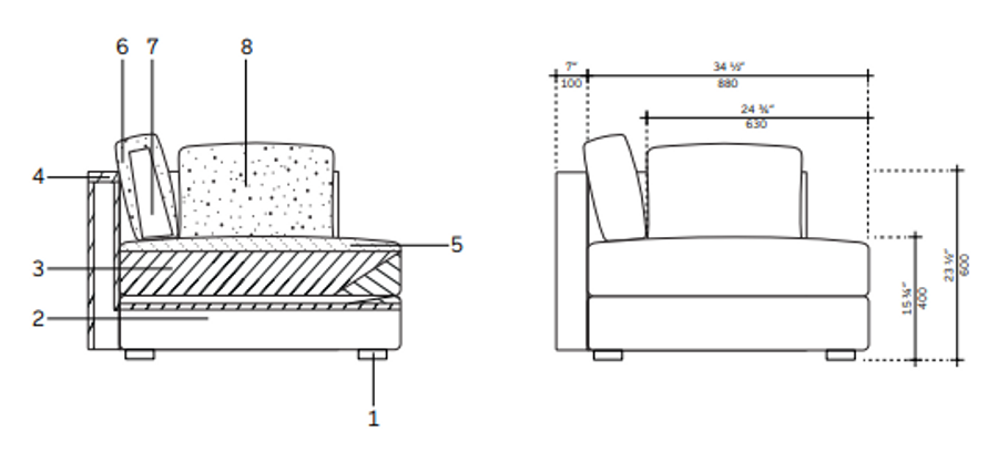 Lemamobili Glee Sofa