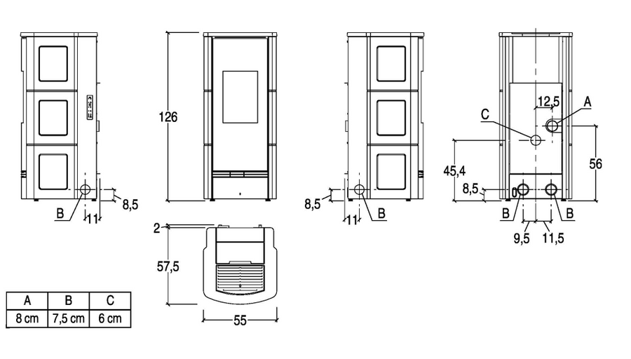 Piazzetta P930 C Pellet Stove