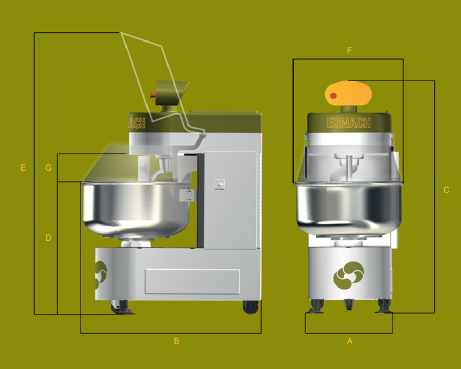 Belshaw Esmach Spi-f Fixed Bowl Spiral Mixer