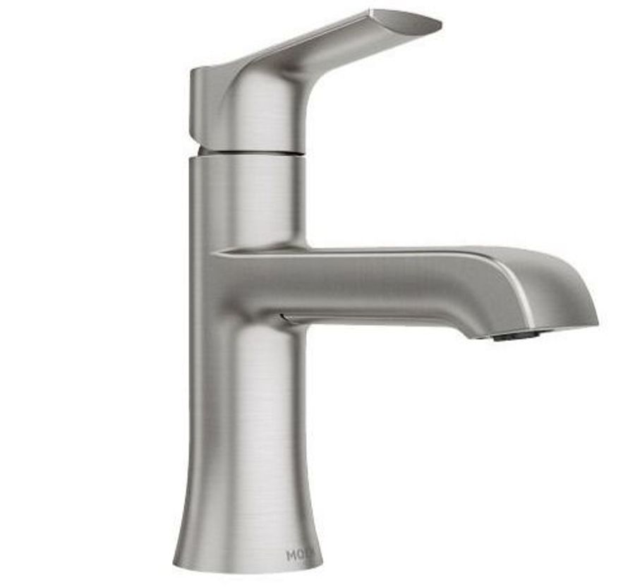 Moen Spot Resist Brushed Nickel One-Handle High Arc Bathroom Faucet