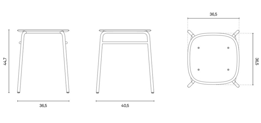 Devorm Twist Pet Felt Stack Stool