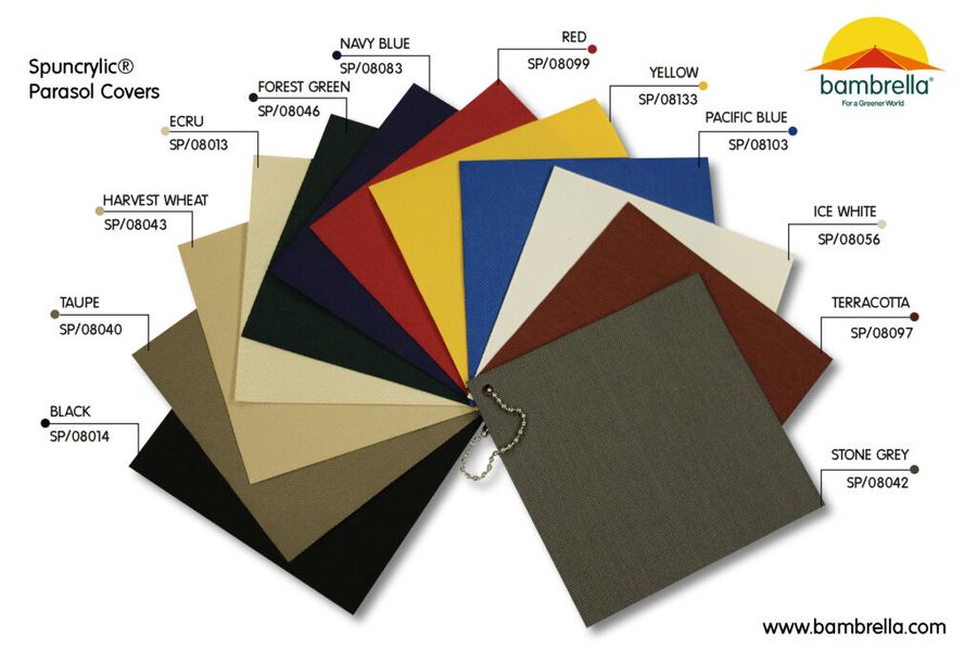 Bambrella Hurricane Side Wind Garden Umbrella