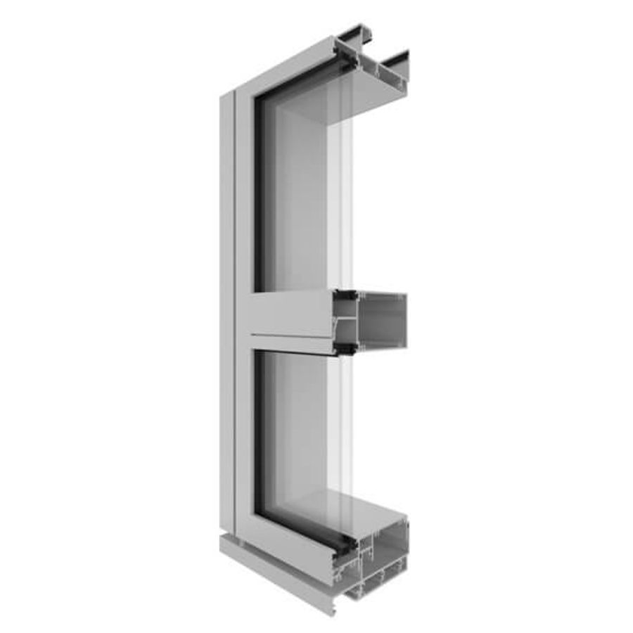 Capral  AGS Commercial CW150 150mm Curtain Wall Window System