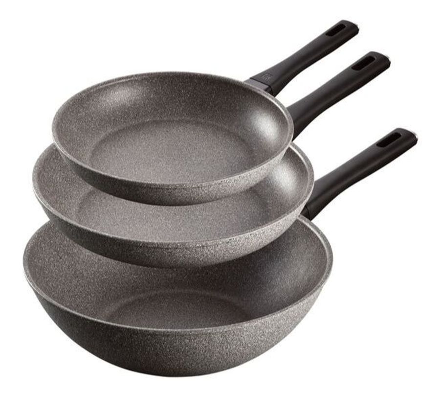 Zwilling 3 Piece Aluminum Frypans And Wok Set