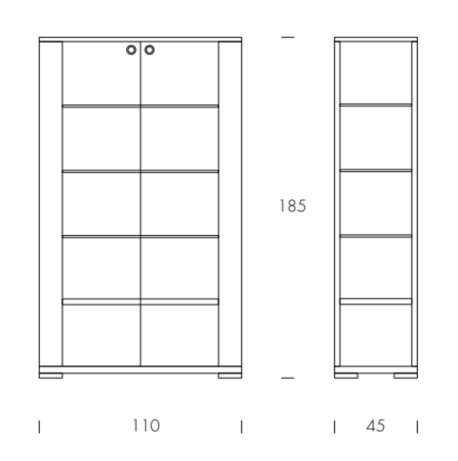 Tonin Casa Aurora Display Cabinet