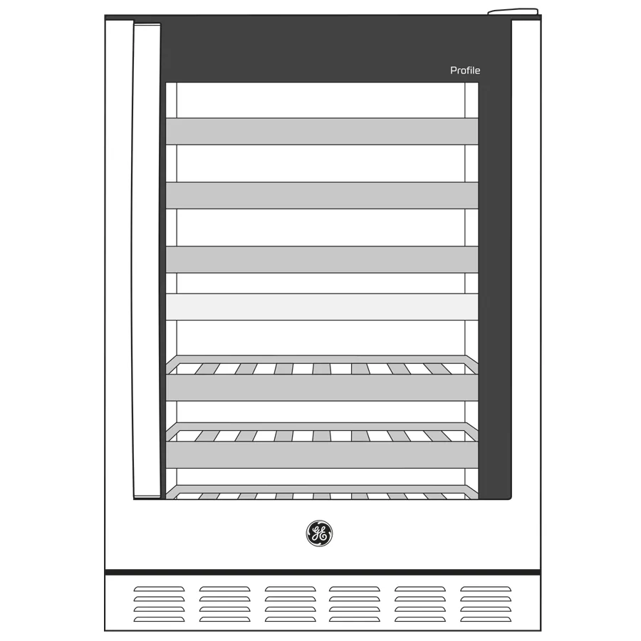 GE Appliances GE Profile™ 44-Bottle Dual Zone Wine Cooler