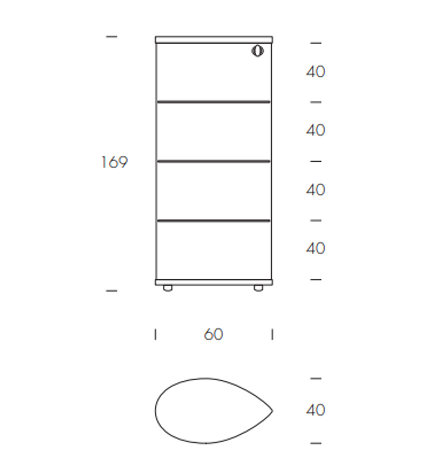 Tonin Casa Olivella Display Cabinet