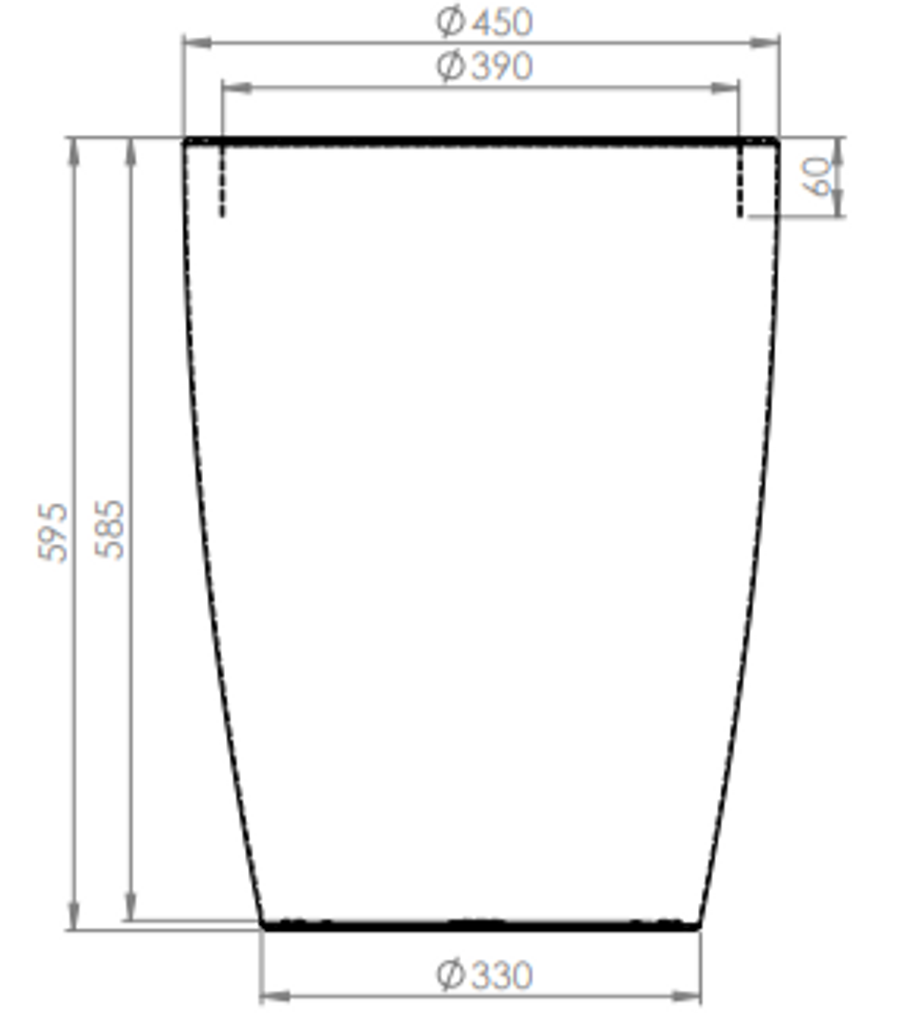 Gotessons Plant pot Verona 595