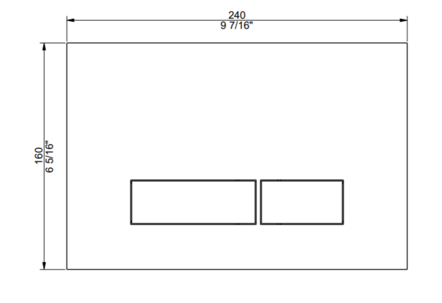 MGS AC918 Flush Plate