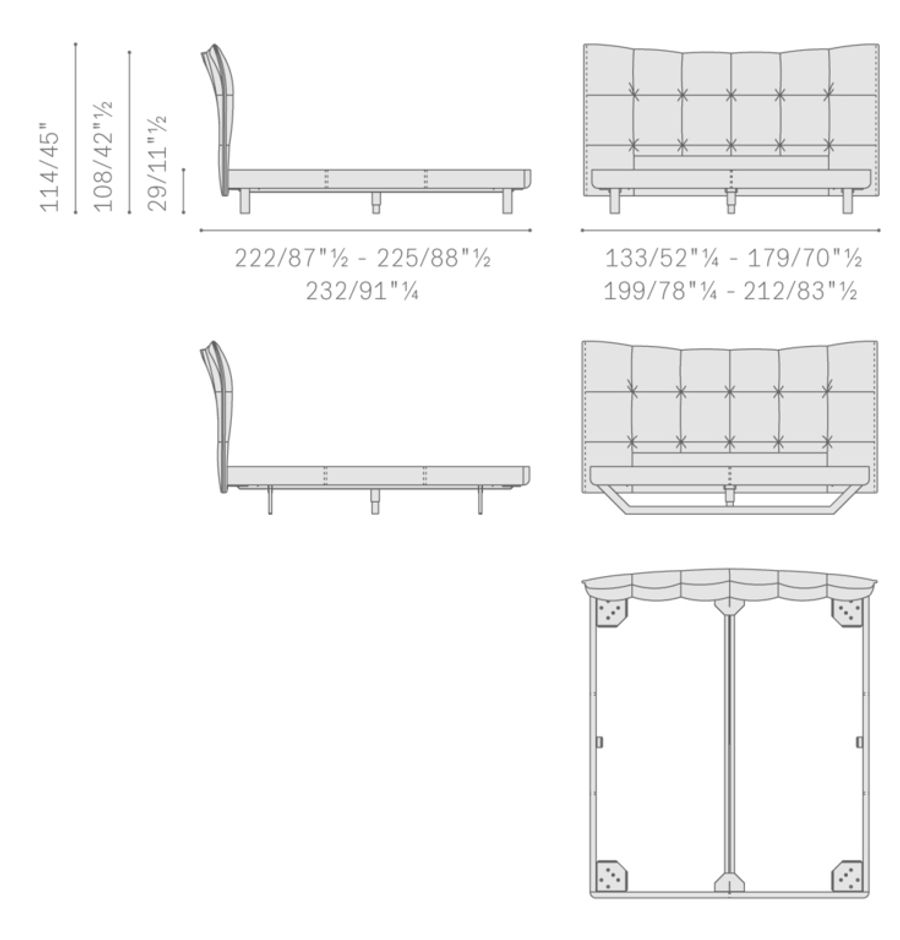Poltronafrau Aurora Tre Bed