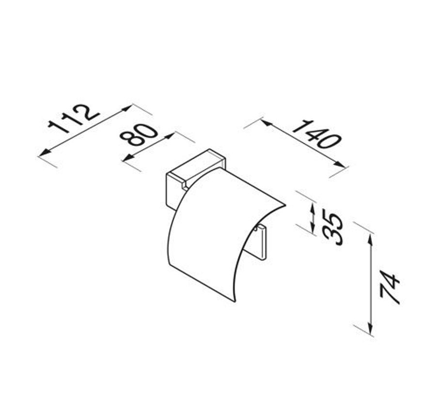 Geesa Toilet Roll Holder With Cover