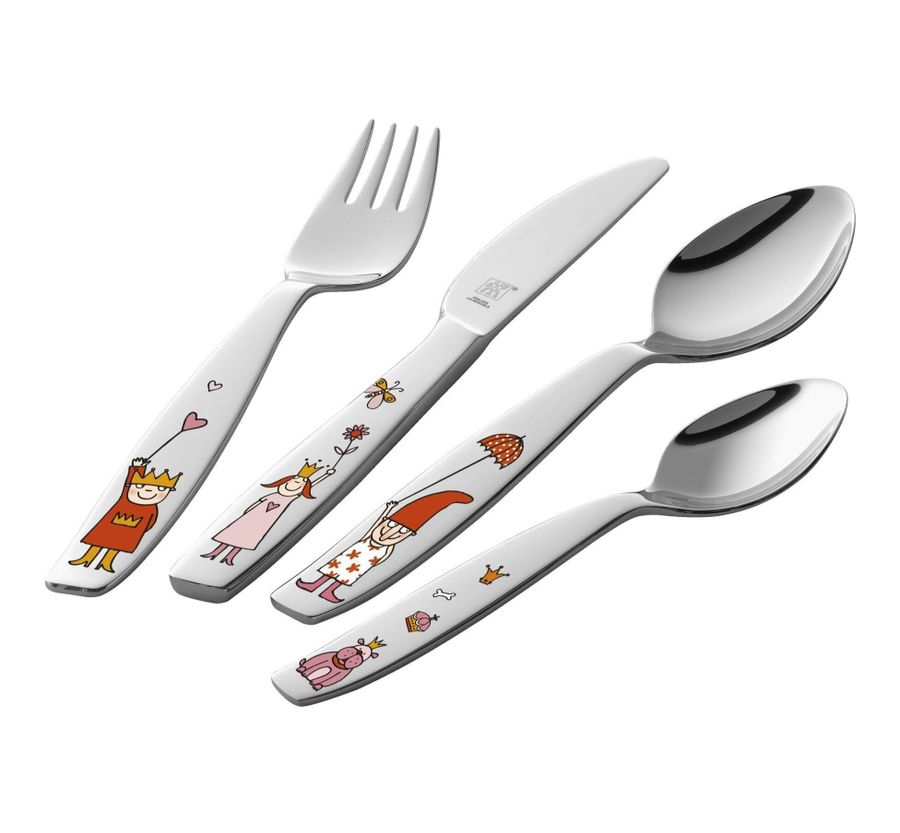 Zwilling 4 Piece Children's Flatware Set Silver
