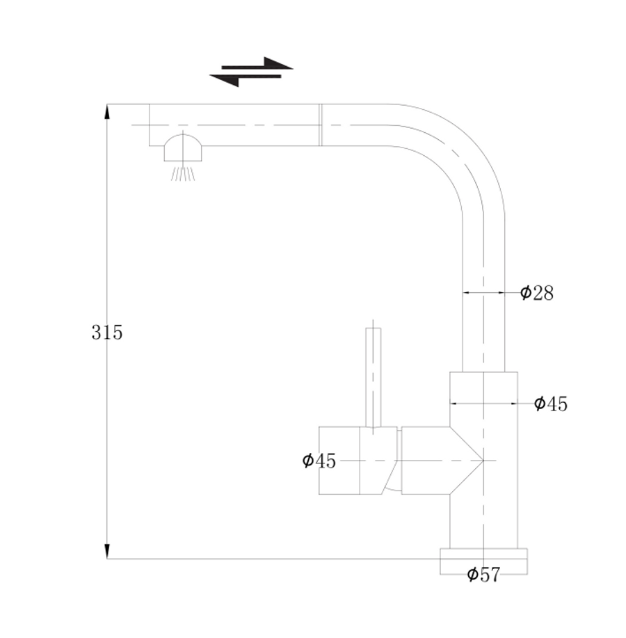 Omnires Albany Kitchen Mixer