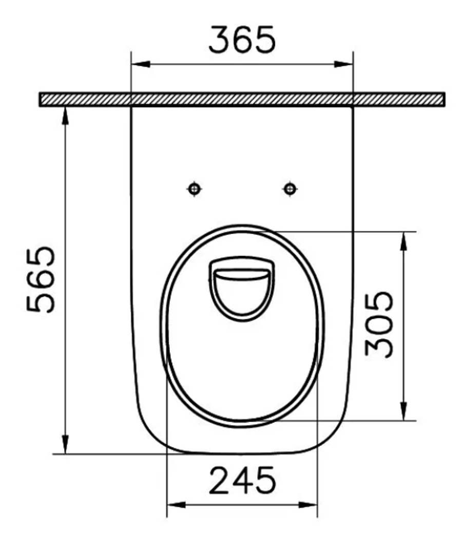 VitrA M-Line Square Back-to-Wall Toilet