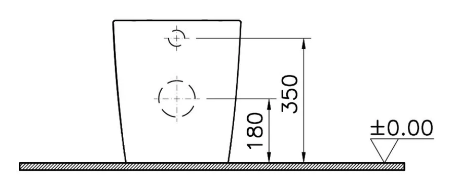 VitrA M-Line Square Back-to-Wall Toilet