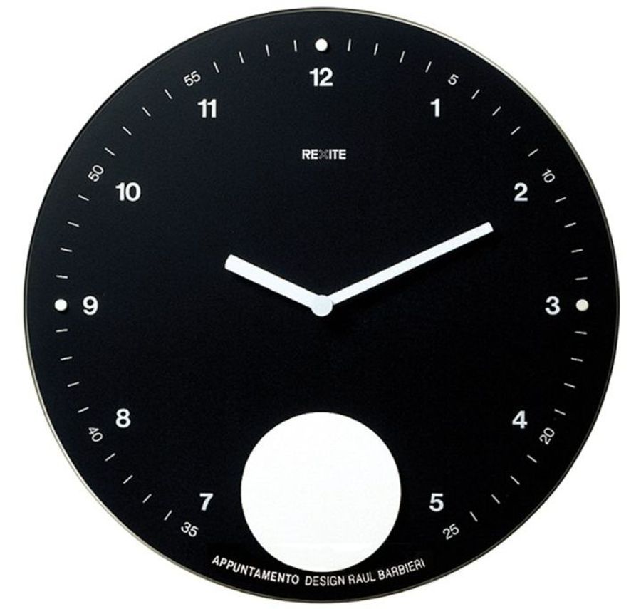 Rexite Appuntamento Black - Pendulum Wall Clock