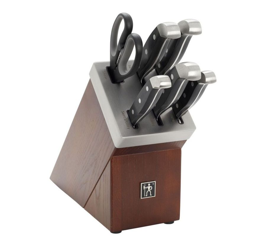 Zwilling 7 Piece Self Sharpening Block Set Brown