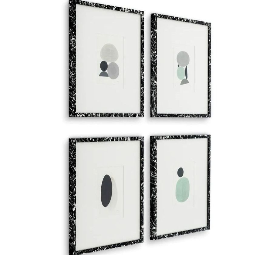Eichholtz Prints Artworks by Valentina Ravagni set of 4 Wall Frames