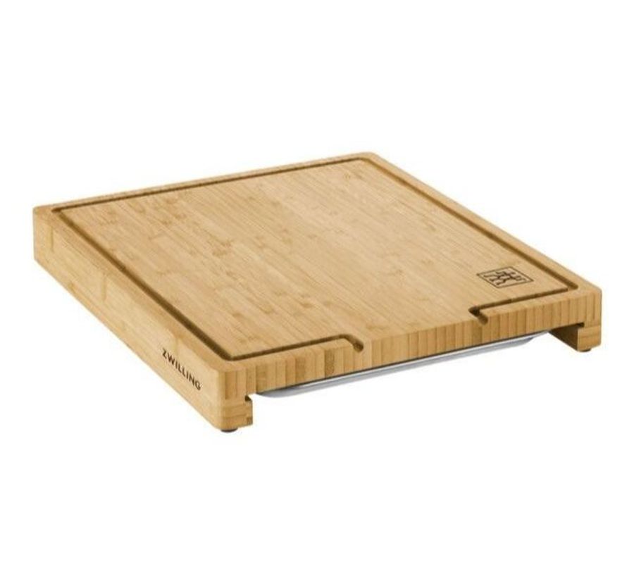 Zwilling Cutting board with tray 39 cm x 30 cm bamboo