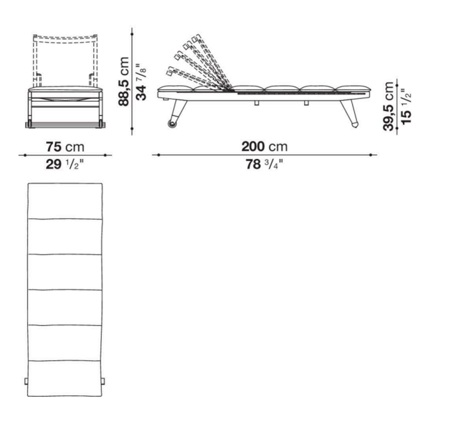 B&b Italia Gio Outdoor Sunbed