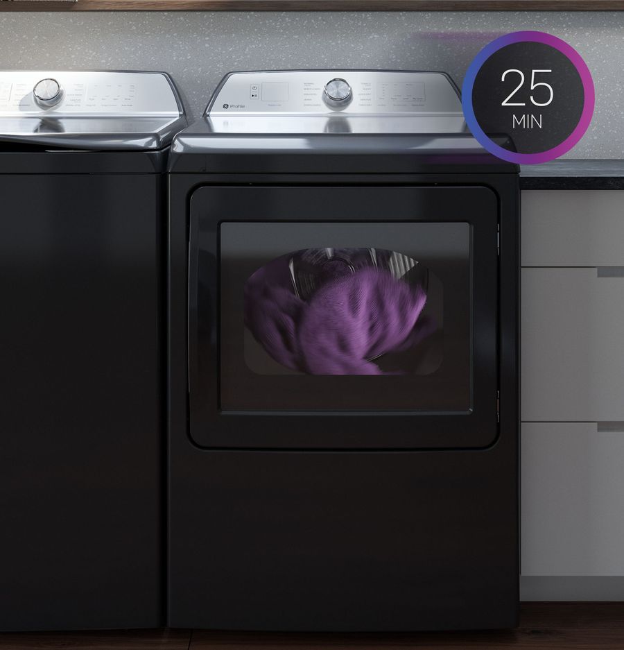 GE Appliances GE Profile™ ENERGY STAR® 7.4 cu. ft. Capacity aluminized alloy drum Gas Dryer