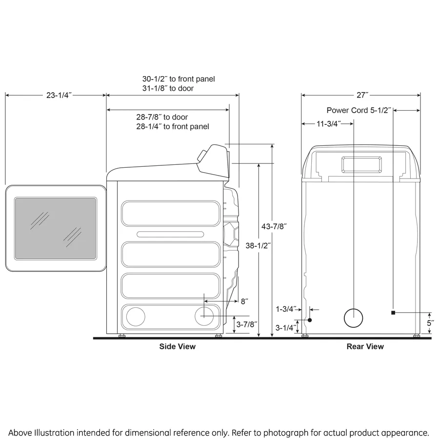 GE Appliances GE Profile™ ENERGY STAR® 7.4 cu. ft. Capacity aluminized alloy drum Gas Dryer