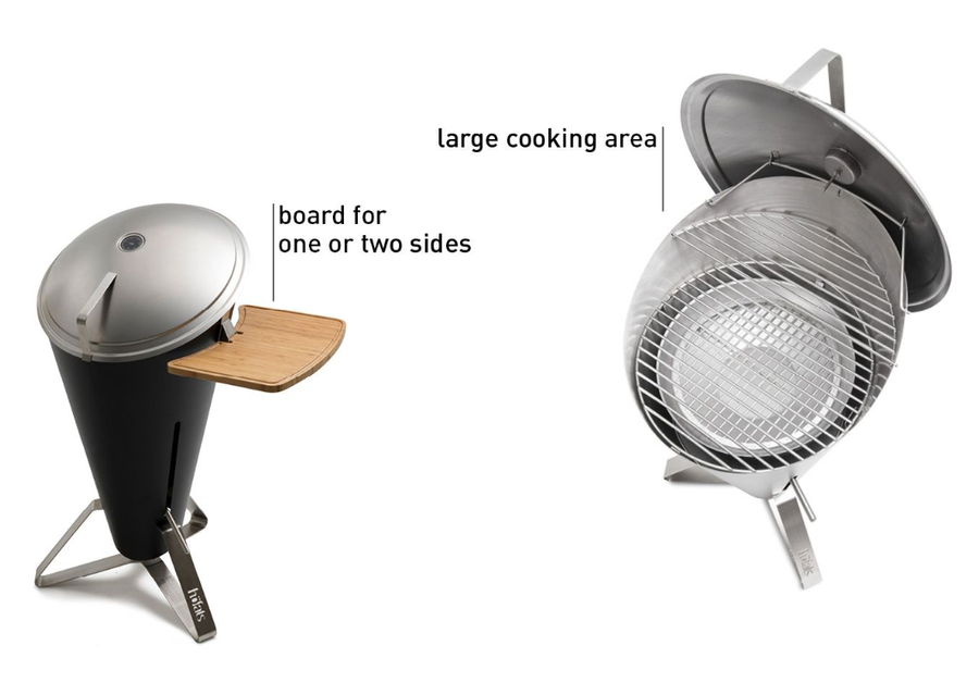 Hofats Cone Charcoal Grill Outdoor Barbecues
