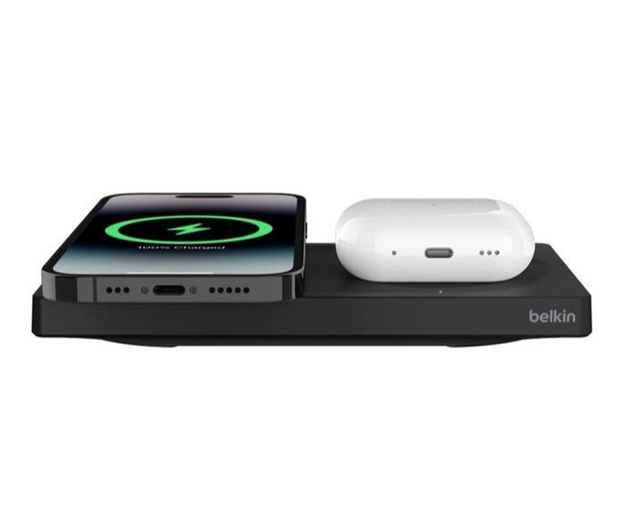 Belkin 2-in-1 Wireless Charging Pad with Official MagSafe Charging 15W