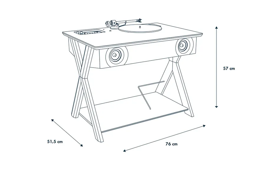 La Boite Concept Lx X Turntable Champagne / Walnut Loudspeaker