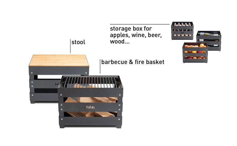 Hofats Crate Fire Basket