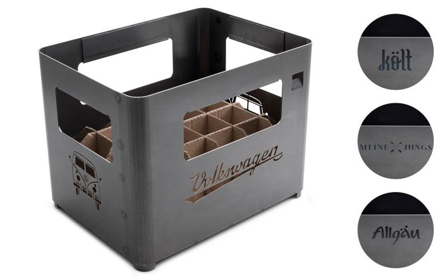Hofats Beer Box Fire Basket