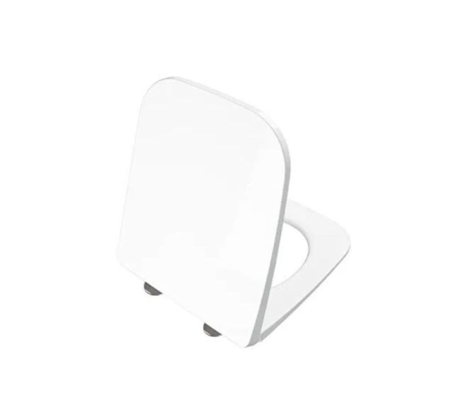 Vitra Universal White Soft-closing Toilet Seat, Super Slim - Square