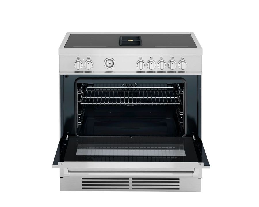 Bertazzoni 90 Cm Air-tec Cooker With Induction Top And Integrated Hood, Electronic Oven