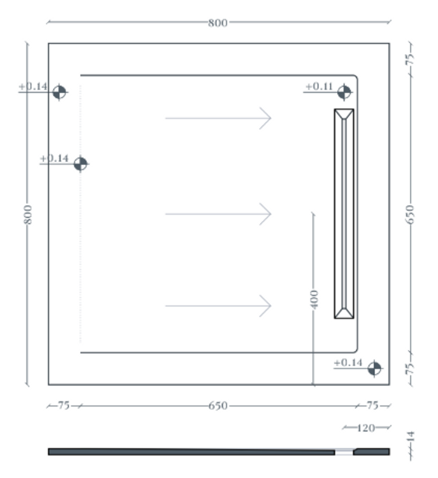 The Artceram AQUANIT – PDR033 / 80×80