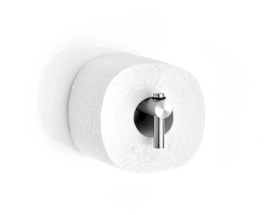 Phos Minimalist Stainless Steel Toilet Roll Holder - Screw-fixed