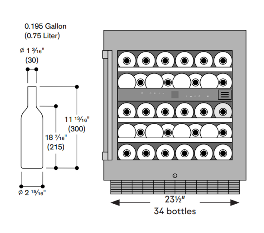 Gaggenau 200 series Built-in wine cooler 23.5'' RW404761